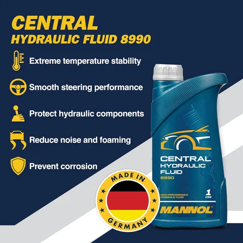 Miniatura 3 de Mannol Fluido hidráulico central, MN8990, CHF sintético para dirección asistida, suspensión, amortiguadores y sistemas de control de estabilidad