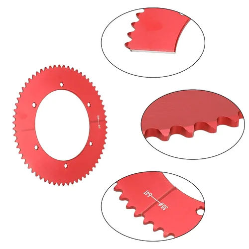 Miniatura 7 de GREHUA 35 Piñón de cadena dividida 64 dientes y adaptador de piñón compatible con Mini Bike Coleman CT100U CT200U CT200U-EX BT200X TrailMaster MB200