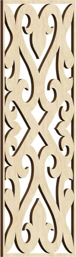 Miniatura 18 de Keene Paneles de pared decorativos de madera con calado, 9 3/8 pulgadas de ancho x 24 3/8 pulgadas de alto x 1/4 de alto, roble rojo rojo (Red Oak)