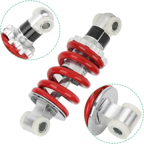 Miniatura 6 de Joyzan Amortiguador eléctrico para motocicleta, amortiguador de suspensión de amortiguamiento de agujero trasero, resorte ajustable, distancia