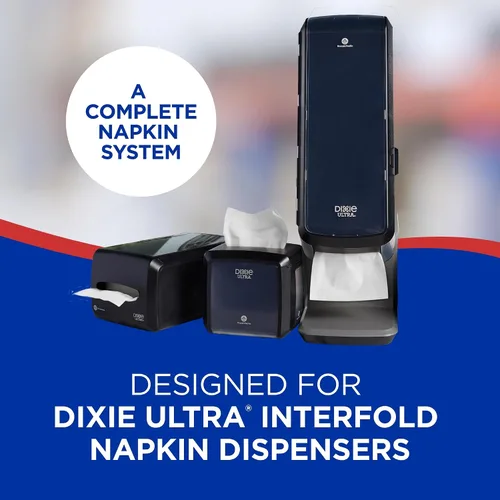 Miniatura 3 de Servilletas de 2 capas Dixie Ultra Interfold de recambio para dispensador de servilletas, Marrón, 6000