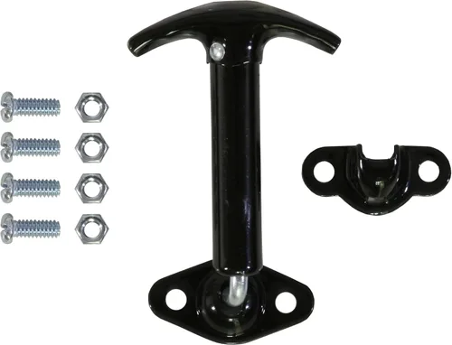 Miniatura 3 de Buyers Products Wj96WCB4 Pestillo con resorte de 90 grados para capó con retén y herrajes - Acabado de esmalte negro, paquete de 4