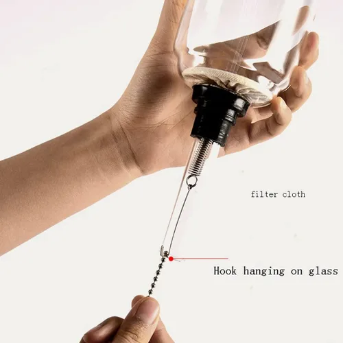 Miniatura 5 de JITEM Cafetera Syphon Cafetera de estilo japonés al vacío de vidrio sifón percoladores 3-5 tazas de vidrio de mesa de sifón cafetera para café o té