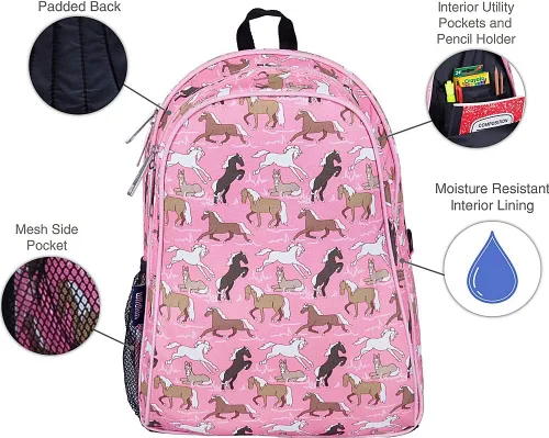Miniatura 5 de Wildkin - Mochila infantil de 15 pulgadas, Mochila infantil, Unicorn