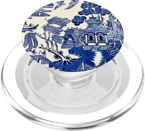 Miniatura 8 de Blue Willow, Patrón asiático, PopSockets PopGrip intercambiable