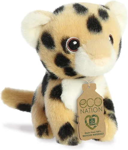Miniatura 2 de Aurora Animal de peluche Eco Nation Mini guepardo hecho de forma responsable, ideal para aventuras de juego, perfecto para cumpleaños o simplemente