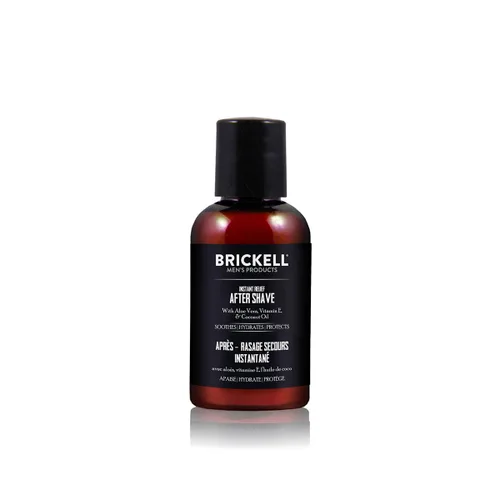 Brickell Alivio Instantáneo Aftershave para Hombres, Bálsamo Natural y Orgánico Calmante para Después del Afeitado para Evitar Quemaduras de