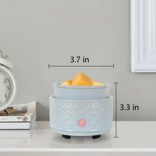 Miniatura 7 de kobodon Calentador de cera de cerámica para derretir – Calentador de cera eléctrico 3 en 1 - Quemador de velas de fragancia para tartas de cera