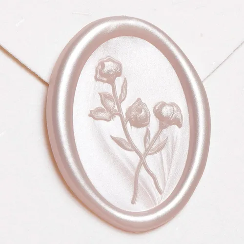 Miniatura 18 de UNIQOOO Adhesivos de sello de cera – (3 diseños en 1 unidad) para invitación de boda, 60 calcomanías autoadhesivas, perfectas para invitación