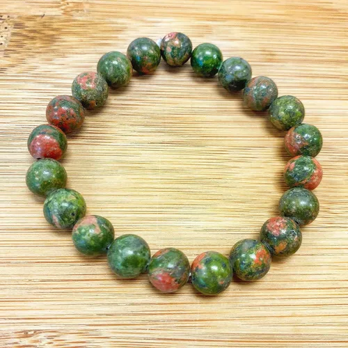 Miniatura 175 de Gem Avenue Handmade Round Bead Stretch Bracelet Unisex Natural Stone Beaded Jewelry for Men & Women, Elastic Wristband for Daily Wear