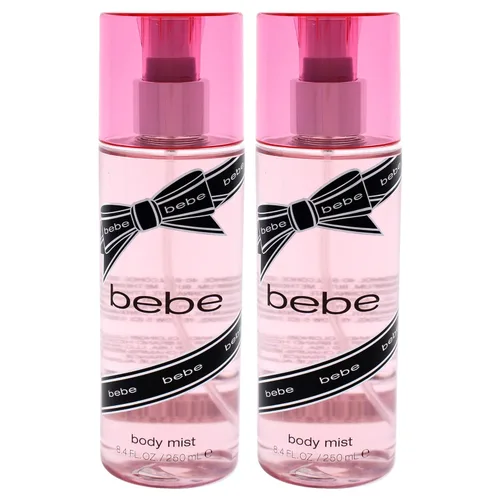 Bebe Silver Body Mist - Spray corporal para mujeres con mango, tuberosa, peonía, jazmín, rosa, madera de cedro, almizcle y sándalo, fragancia de