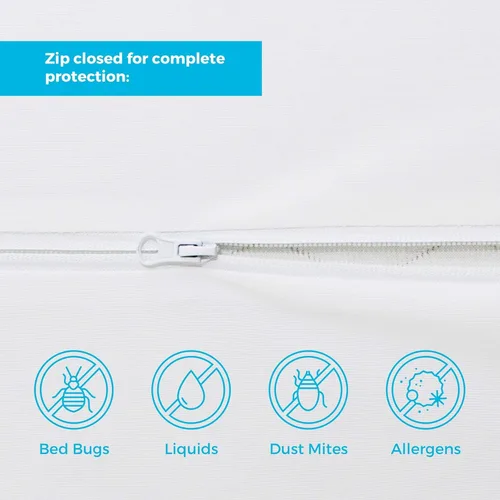 Miniatura 3 de Protector de somier Linenspa impermeable y anticinches, Poliéster, gemelo