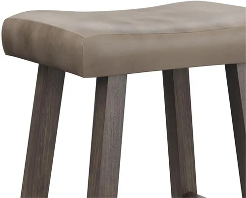 Miniatura 6 de Hillsdale Taburete para mostrador de sillín para muebles, gris rústico
