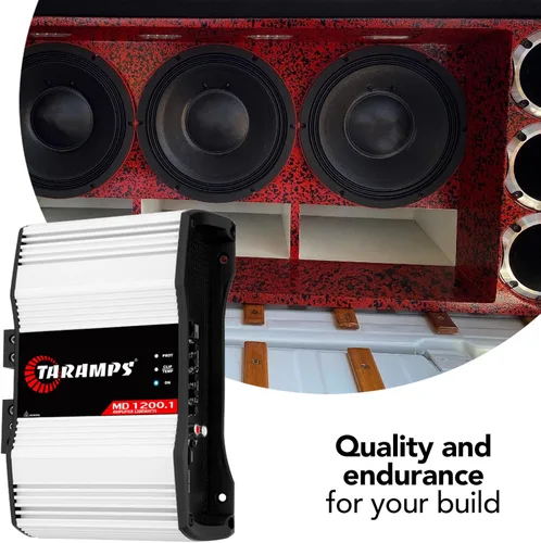 Miniatura 8 de Taramps MD 1200.1 Canal 1200 Watts RMS 1 Ohm Amplificador de coche