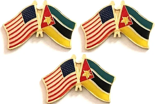 Miniatura 108 de 3 Pines de solapa con banderas de Estados Unidos y países internacionales, paquete de 3 pines dobles con diseño de banderas de Estados Unidos