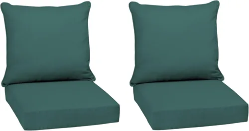Miniatura 181 de Arden Outdoor Deep Seat Cushion Set, 24 x 24 pulgadas, Cojín para patio resistente al clima, a la lluvia y a la decoloración para silla, sofá y sofá