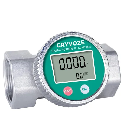 Miniatura 8 de Medidor de flujo resistente a la corrosión impermeable de 1 pulgada con revestimiento de PTFE, medidor de flujo digital NPT en línea de 2.4 a 26.4