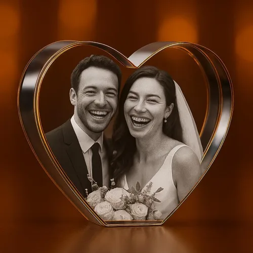 Miniatura 12 de Foto holográfica 3D personalizada grabada al aguafuerte dentro del cristal: cumpleaños, regalo de boda, conmemorativo, Día de la Madre, San