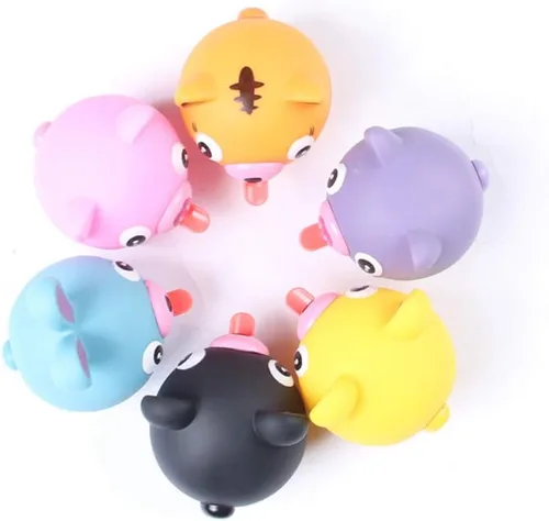 Miniatura 7 de Juguete para apretar para niños, juguetes de descompresión para niños, juguete de liberación de estrés con diseño de conejo, oso tigre, oso, cerdo