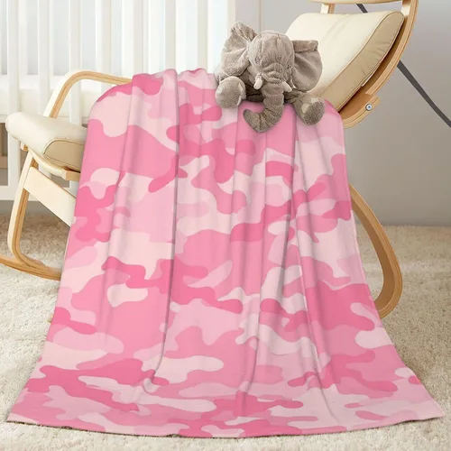 Miniatura 15 de Manta de forro polar de camuflaje militar, ultra suave, acogedora, manta de franela decorativa de camuflaje militar para el hogar, cama, sofá
