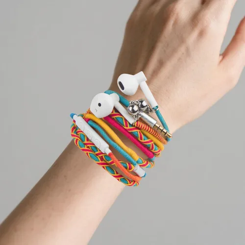 Miniatura 6 de Auriculares intrauditivos con cable Jack de 0.138 in para niños, con micrófono integrado, aislamiento de ruido, cable sin enredos, control remoto