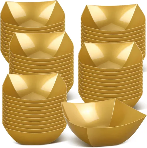 Miniatura 8 de Tanlade 50 Cuencos Cuadrados de Plástico para Servir Desechables Cuencos para Aperitivos Ensalada Recipientes Pequeños para Fiestas Barra de Dulces