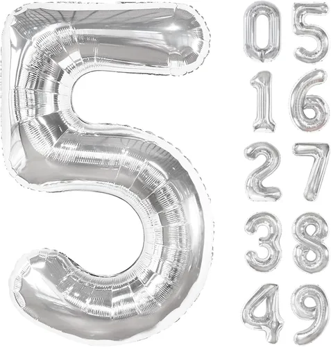 Miniatura 52 de Globo de cumpleaños número 4 dorado de 40 pulgadas, globos gigantes del número cuatro 14 24 34 40 44 2024, globos grandes de lámina de mylar para Oro