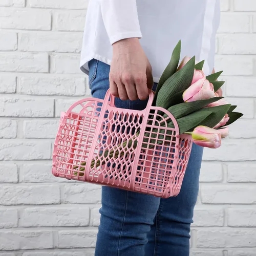Miniatura 3 de BABANA Bolsas de gelatina – (juego) bolsas de gelatina pequeñas y grandes para madre e hija Cesta de regalo reutilizable, bolsas de playa – (S, L)