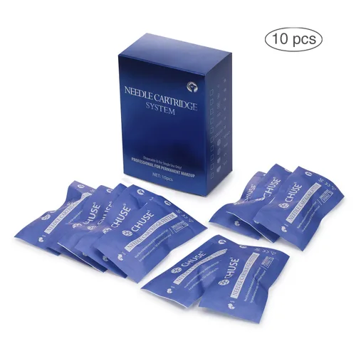 Miniatura 6 de CHUSE C22 evita que la tinta Spitback Safety Tattoo Pro Cartuchos Agujas de Maquillaje Permanente Agujas Caja de 10 Piezas (3R 0.3)
