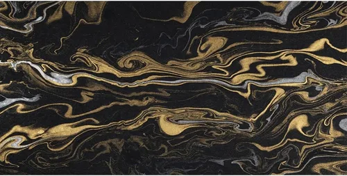 Miniatura 25 de Telón de fondo de fotografía con textura de mármol negro dorado de 5 x 4 pies, arte abstracto, fondo de fondo dorado de arena movediza líquida