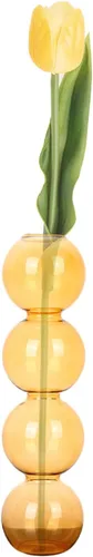 Miniatura 12 de Jarrón hidropónico de burbujas de vidrio transparente, jarrón de burbujas de estilo lindo de 7 pulgadas, jarrón floral único creativo para centros