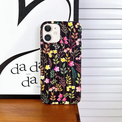 Miniatura 6 de Qokey Funda compatible con iPhone 11 de 6.1 pulgadas, bonito diseño de flores para niñas y mujeres, patrón de conchas de cristal brillante