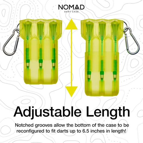 Miniatura 4 de Casemaster de GLD Products - Estuche ajustable para dardos Nomad Amarillo Neón