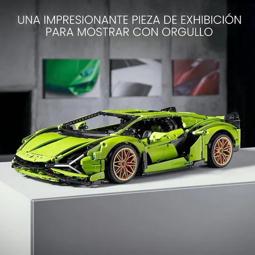 Miniatura 6 de Conjuntos de construcción LEGO Technic Lamborghini Sián FKP 37 para adultos - Detalles de kit de modelo de coche Lamborghini para hombres y mujeres