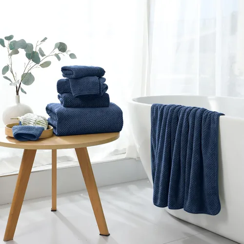 Miniatura 2 de Juego de Toallas de Mano de 2 Piezas - 16"x31", Juego de Toallas de Baño de Microfibra Ultra Suaves Altamente Absorbentes de Secado Rápido Toallas