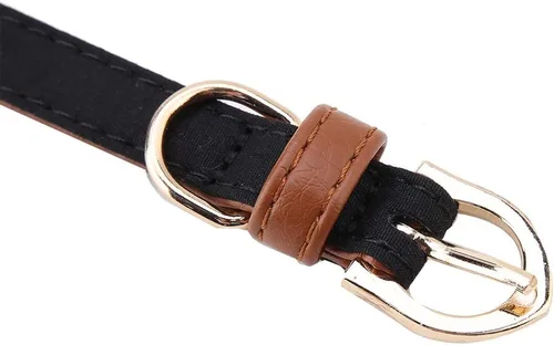 Miniatura 6 de Elegante collar de perro de piel sintética con corbatín de flores, collar de gato y perro para perros medianos a grandes para uso diario, bonito