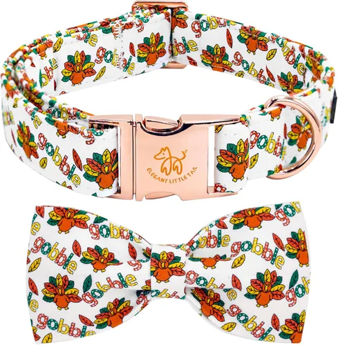 Miniatura 45 de Elegante collar para perro con moño Floral Vintage, cómoda pajarita para perro, collar de perro con lazo Collar ajustable para perros pequeños