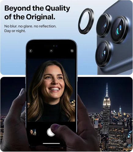 Miniatura 5 de TORRAS 3 años de durabilidad definitiva para iPhone 17 Pro Max/17 Pro protector de lente de cámara - Ajuste invisible 1:1 y claridad ultra, vidrio