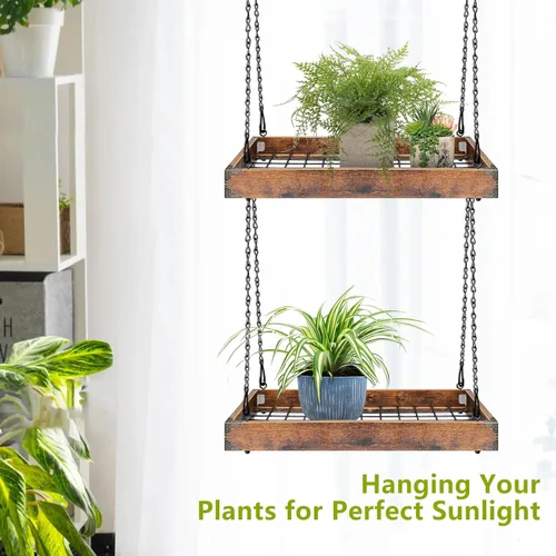 Miniatura 2 de Lilybud- lily Colgador de plantas para interiores y exteriores, macetas colgantes grandes de 16" para plantas de interior, soporte para plantas