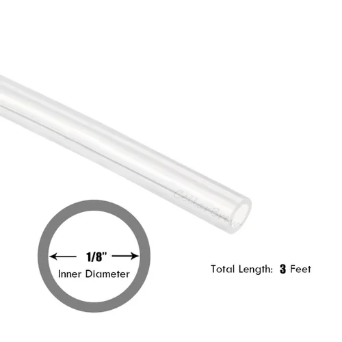 Miniatura 2 de Tubo de silicona de grado alimenticio, DI de 1/8 pulgada x DE de 3/16 pulgada, 3 pies, manguera pura resistente a altas temperaturas para cerveza
