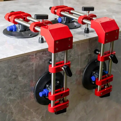 HIGHTOP Fijador de costuras de piedra de 90 grados con nivelación de unión de costura de ventosa de 6 pulgadas, herramienta de instalación sólida de