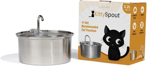 Miniatura 2 de Filtros de Fuente de Agua para Gatos KittySpout para 108oz/3.2L... (Suministro de 2 Meses: 4 Filtros y 4 Esponjas)