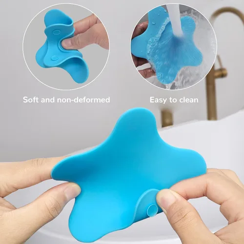 Miniatura 6 de Paquete de 2 tapones de drenaje para bañera, adorable cubierta universal de silicona para drenaje de baño, regalo para bebés, hermosa ilustración