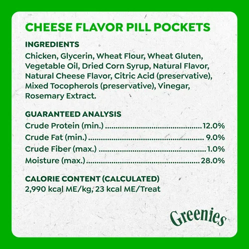 Miniatura 5 de Greenies Bolsillos para pastillas para perros de gran tamaño, bolsa de golosinas para perros para medicamentos de cápsulas, sabor a queso, bolsa