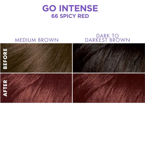 Miniatura 2 de SoftSheen-Carson Dark and Lovely Tinte Permanente Ultra Vibrante para el Cabello Go Intense Tinte para Cabello Oscuro con Aceite de Oliva para Rojo