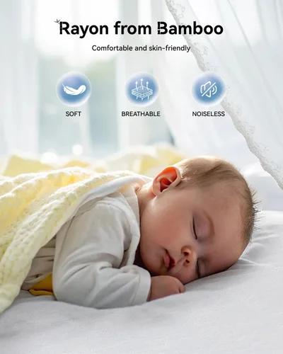 Miniatura 2 de Protector de colchón impermeable y refrescante tamaño Queen, con estilo de sábana ajustada y transpirable de bolsillo profundo - Protector