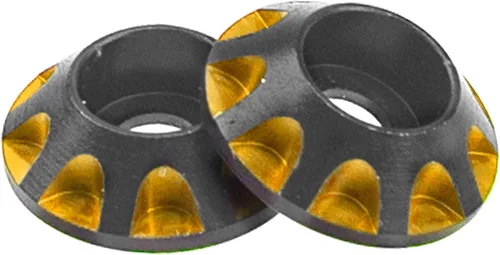 Miniatura 8 de 2 botones de ala HIRCQOO 1/10 RC RC Metal trasero botones de ala exterior OD 0.433 in compatibles con HPI HSP Redcat Traxxas Axial 1/10 RC Off Road