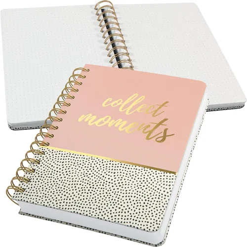 Miniatura 8 de SIGEL JN602 Spiral Notebook Básico, A5, punteado, tapa dura, patrón de malabarismo, azul - Jolie
