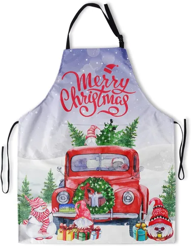 Miniatura 31 de Giwawa Delantal unisex para adultos, impermeable, resistente a las manchas, delantal de cocina con 2 bolsillos para BBQ, parrilla y pintura