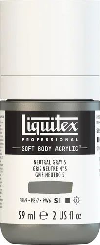 Miniatura 24 de Liquitex Professional Soft Body - Pintura acrílica, botella de 2 onzas (59 ml), blanco titanio Titanio Blanco